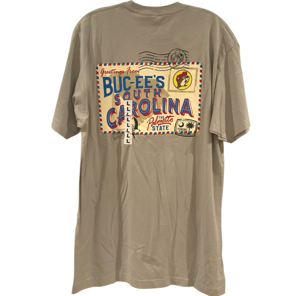 New BUC-EE’S Greetings From Buc-ee's South Carolina Postcard Tee NWT - Picture 2 of 11